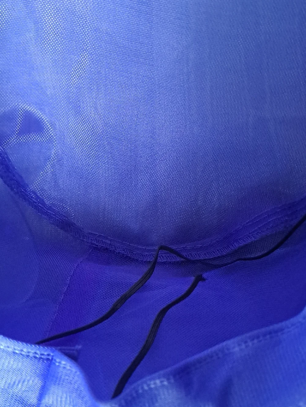 Elegant Royal Blue Women's Dress Hat with Organza Rosettes